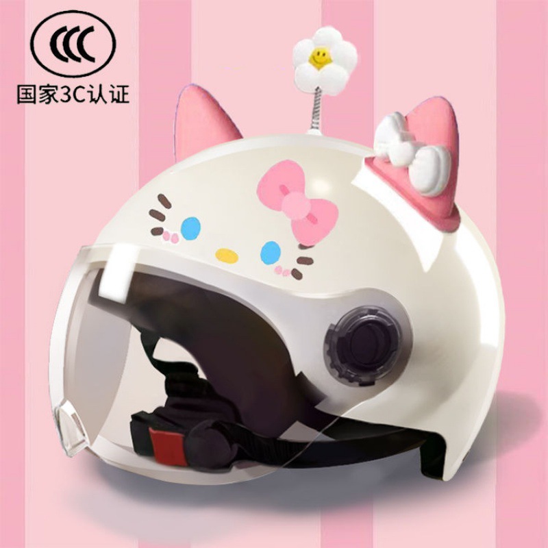 KT 전면 투명 렌즈 작은 꽃 KT 핑크 흰색