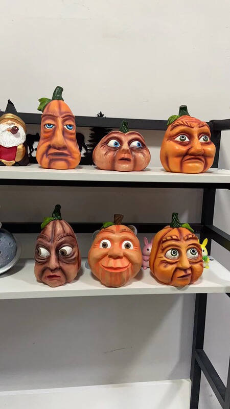 ハロウィン パンプキン 屋外装飾 ゴーストパーティー シックス グリーブルズ レジン工芸品 クリエイティブオーナメント|undefined
