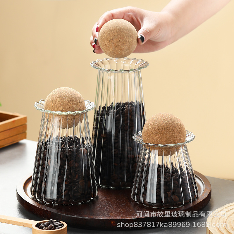 工場直接供給越境ガラス密封瓶キッチン収納瓶茶瓶コルク瓶高ホウケイ酸ガラス密封|undefined