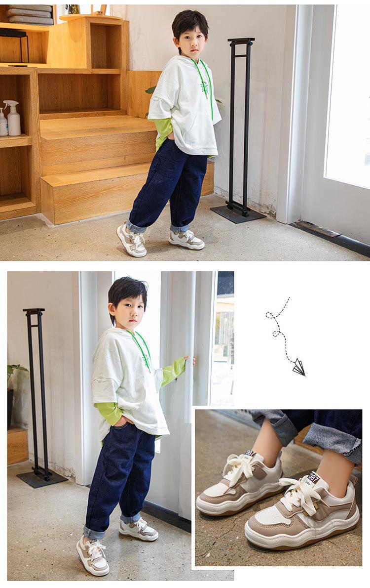 Children's Sports Shoes 2023 New Spring and Autumn Boys' Board Shoes Girls' Breathable Casual Shoes Middle and Big_voghion.com