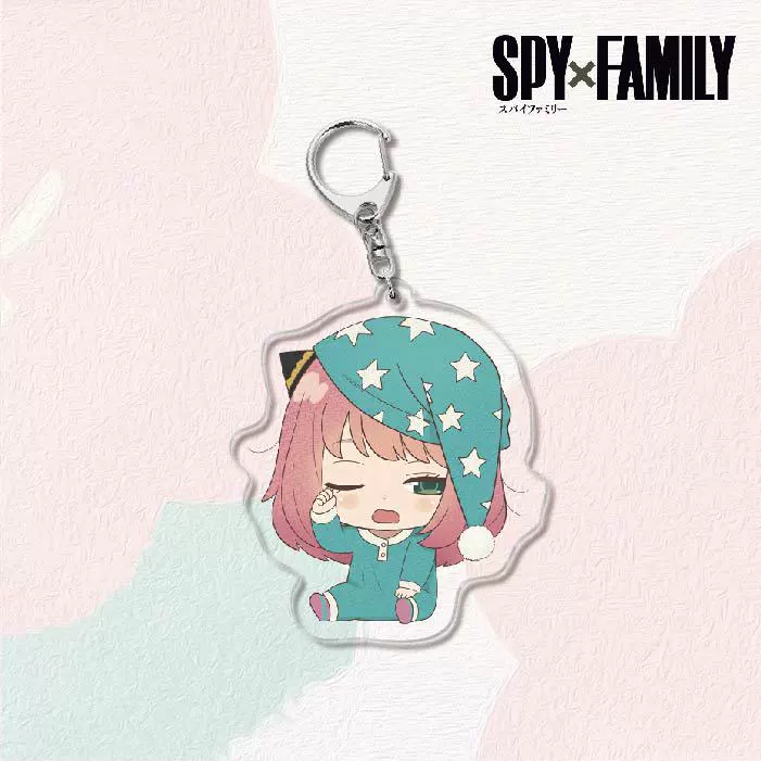 Акриловый брелок для ключей (SPY×FAMILY) — двусторонняя миниатюрная подвеска, полупрозрачная двусторонняя печать