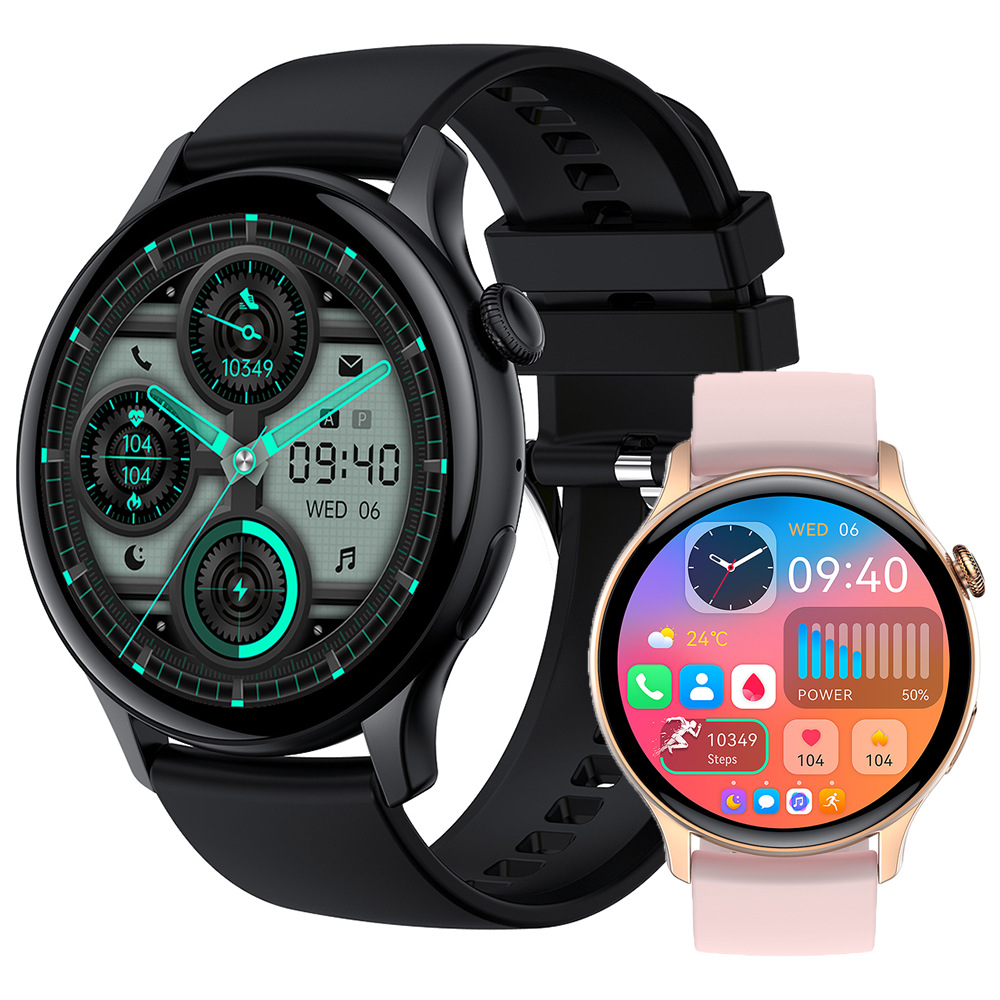Nuevo HK85 reloj inteligente AOLED HD pantalla Bluetooth llamada música sangre oxígeno presión arterial multi-ejercicio paso conteo