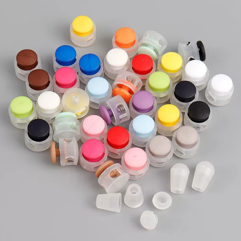 Ленивый ремешок для обуви пряжка без завязок хлебная пружинная Пряжка эластичная веревка противоскользящая Пряжка цветная пластиковая пряжка с двойным отверстием