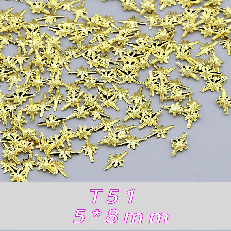 T51--(5*8mm) 금속 별