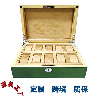 Ready-Made Wholesale Watch Display Boxes, Multi-Position Lacquered Wooden Storage Boxes, Solid Wood Packaging Boxes, Wristwatches, Cross-Border Hot-Selling