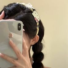 甜美可爱卡通KT猫带齿发箍女高颅顶波浪头箍洗脸发卡少女头饰发饰