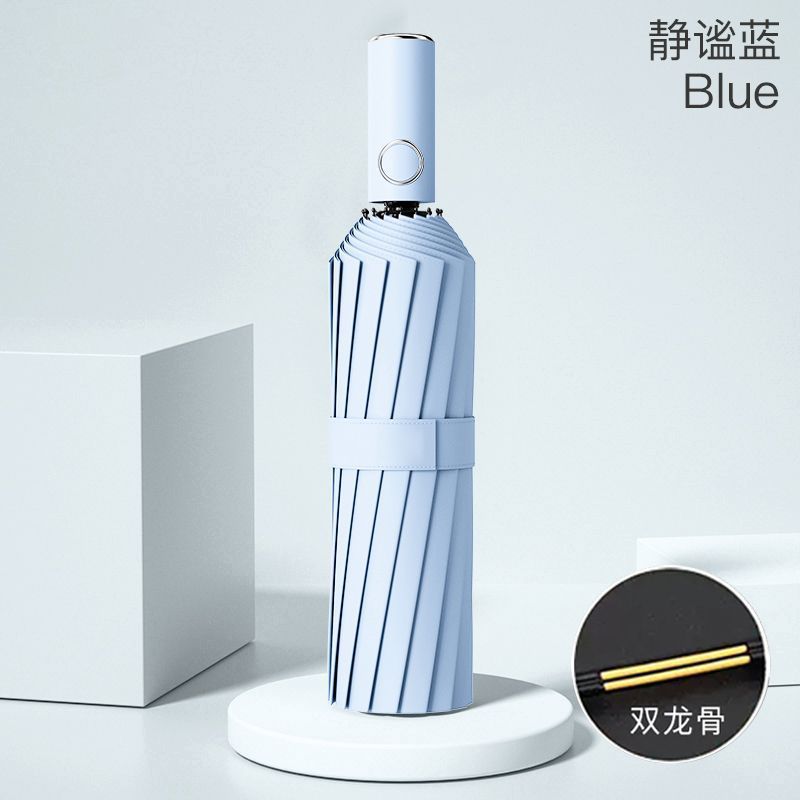 [주력] 헤이즈 블루 [32 유리 섬유 방풍 우산 뼈 + 특허 우산 손잡이]]