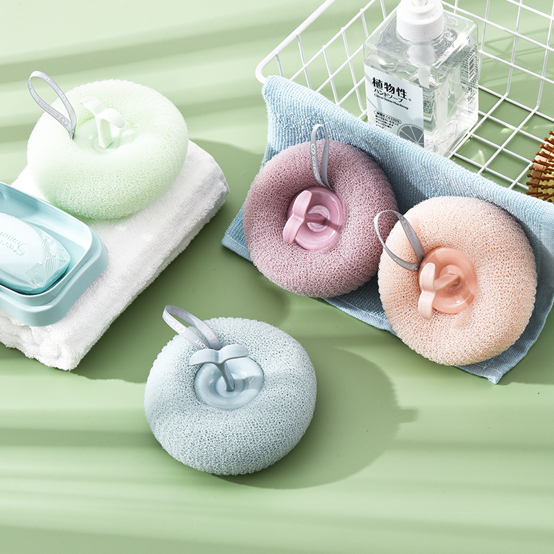 Bathing Sponge Japan's Scrubbing Gadget Massage Shower Ball Shower Brush Soap Scraper Back Scrubber Mud Bath Scrub Wholesale