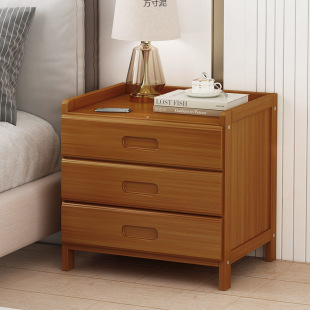 Bedside Table Bedroom Household Small Simple Solid Wood Special Storage Cabinet Storage Cabinet Drawer Pair of Bedside Small Cabinets