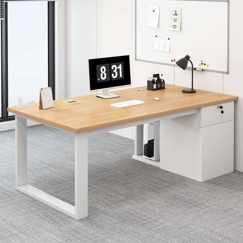 Office Desk Staff Station Simple Modern Office Desk and Chair Combination Single or Double Staff Workstation Home Computer Desk