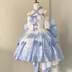 グラデーションピンクライトフラワーウェディングカットアウト前短後ろロングロリータファインフラッシュロリータゴージャスふわふわヘビーデューティプリンセスドレス女性用