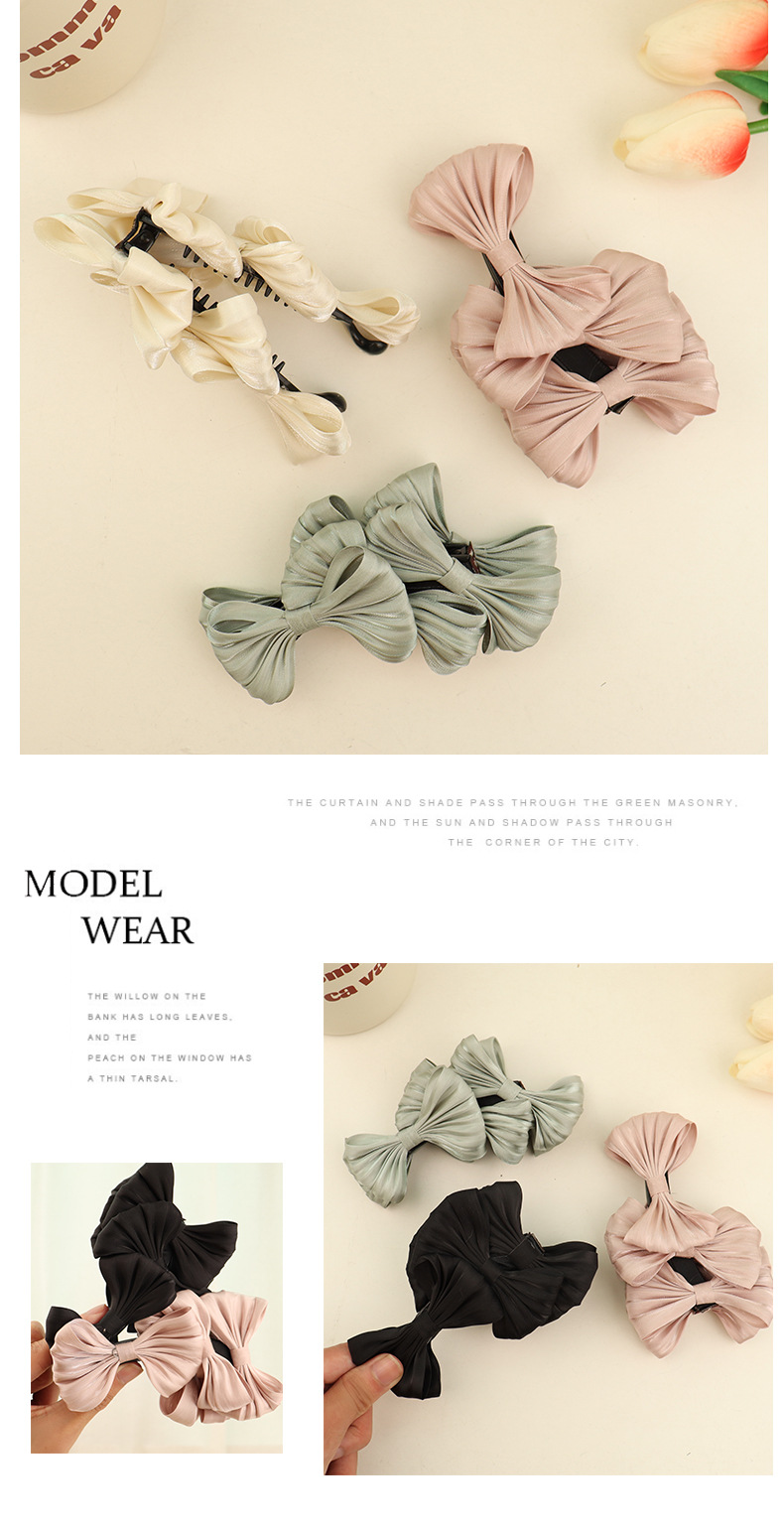 Women's Simple Style Bow Knot Cloth Hair Clip display picture 1