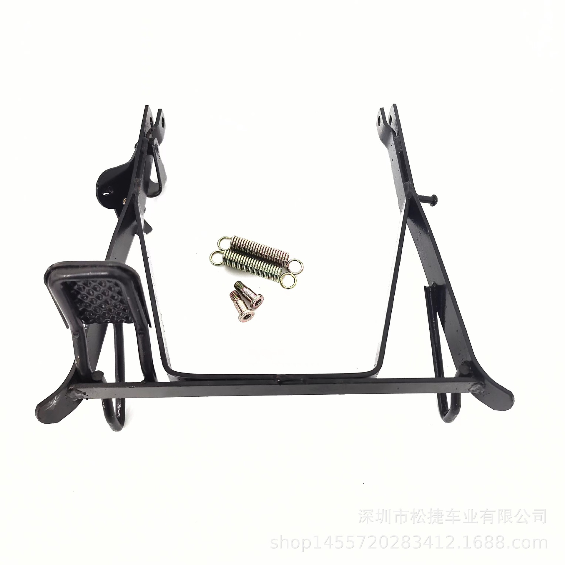 22inch Heavy-duty electric vehicle rear double-leg stand, reinforced and thickened on both sides, large foot support for heavy loads