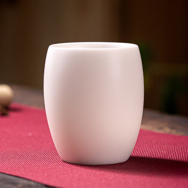 Ganador de gran cabra de jade de porcelana kung fu taza de té de cerámica maestro de esmalte de color taza de oro taza de té de inscripción de Dehua