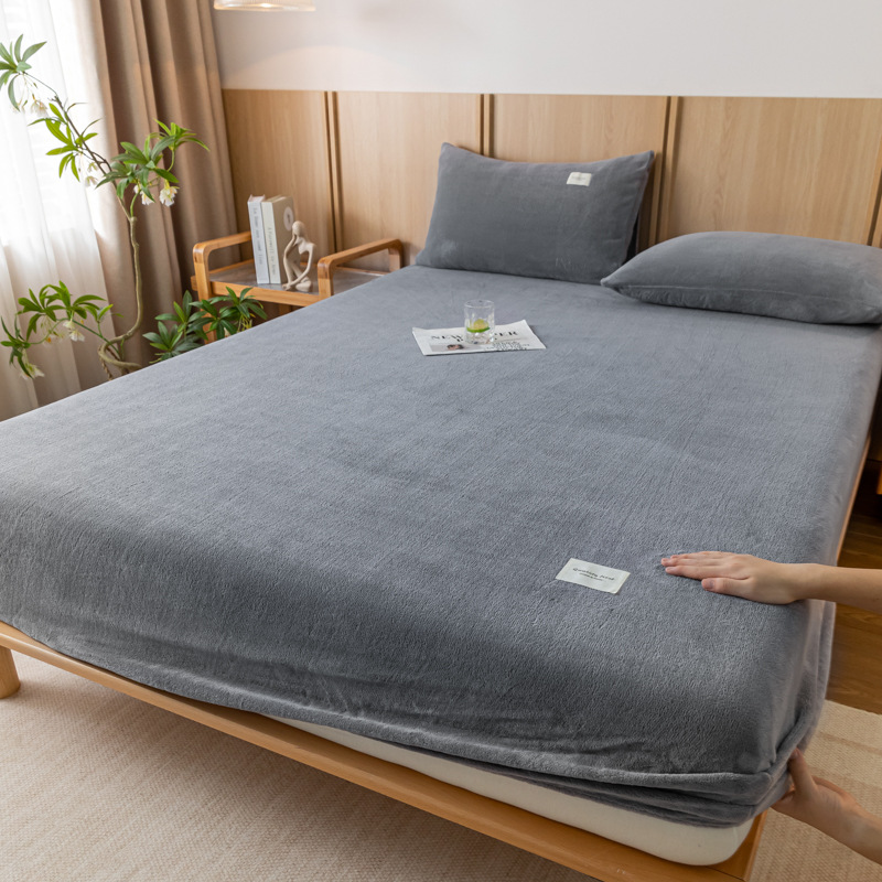2024 nueva sábana de terciopelo de leche simple de color sólido