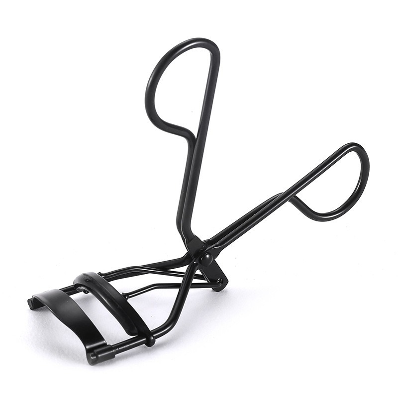 Rizador de pestañas con mango de plástico y caucho verde rizador de pestañas de flor de sol rizador natural portátil y duradero rizador de pestañas de acero inoxidable