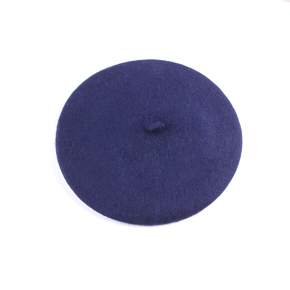 Unisex Wool beret Autumn-winter vintage woolen painter's hat Winter hat Lady's bud hat_voghion.com