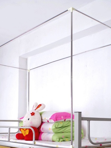 58C1 student bed curtain mosquito net thickened thickened painted stainless steel bracket dormitory dormitory bunk bed railing