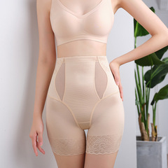 New Style High-Waist Lace Abdominal Postpartum Shaping Pants with Lift buttock Thin Breathable Anti-Slip Base Layer Waist Cincher Abdominal Underwear