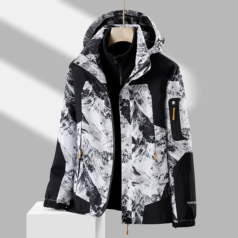 Мужская и Женская осенне-зимняя Новая штурмовая одежда 2023 года для пар, ветрозащитное непромокаемое зимнее пальто для пары «Три в одном»