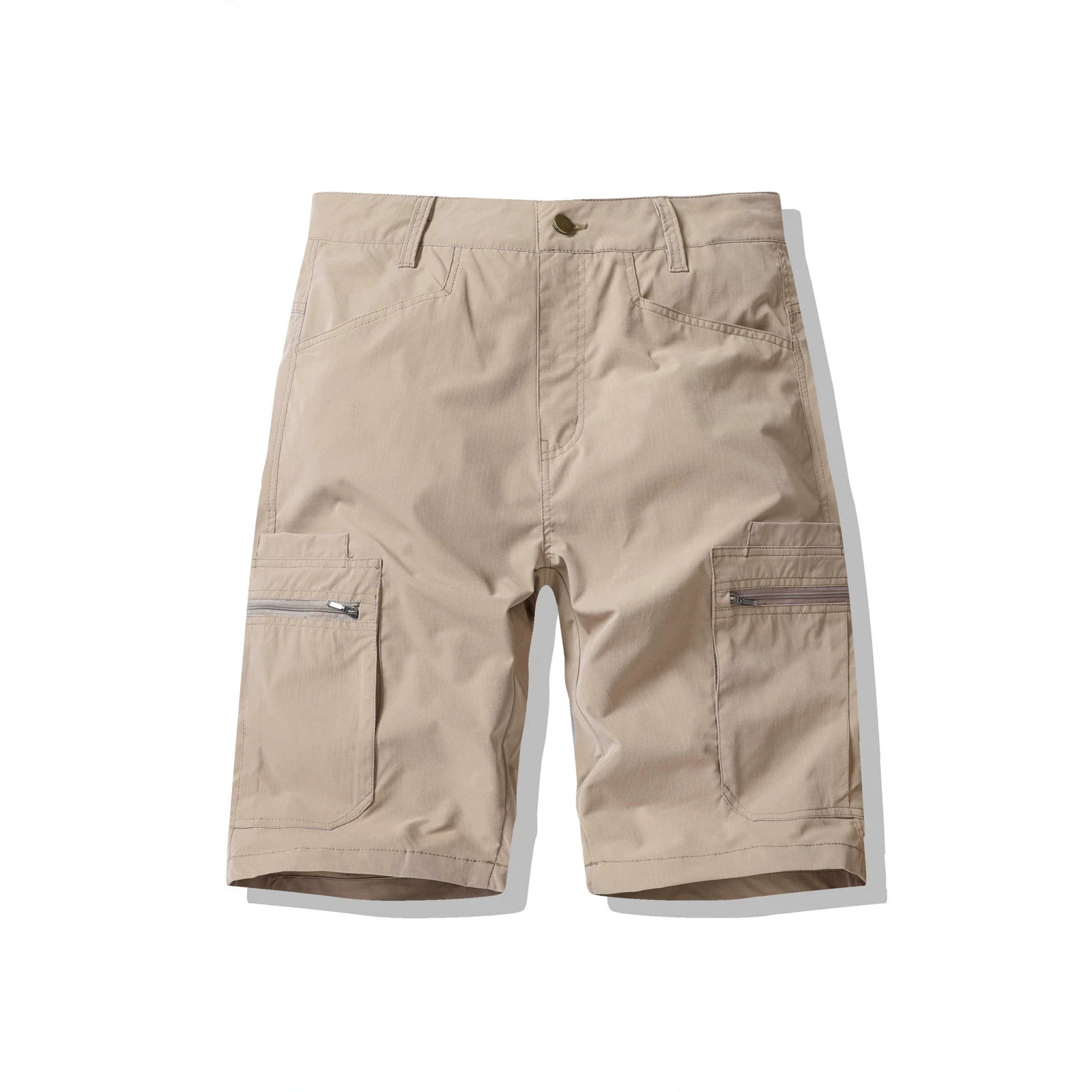 Summer men's workwear shorts, men's American-style knee-length pants, trendy lightweight multi-pocket workwear shorts, European and American cross-border