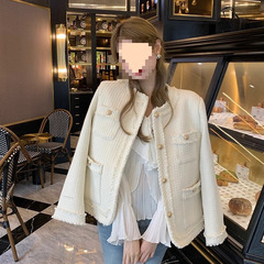 法式小香风外套女名媛风2025秋冬高级感温柔短款小个子外穿上衣