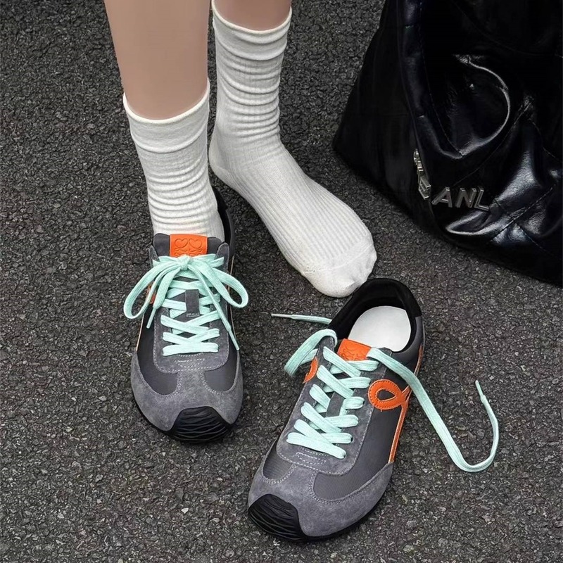 迦罗亚蓝色系带2025秋季新款德训鞋女真皮可爱学院风休闲鞋女平底|undefined