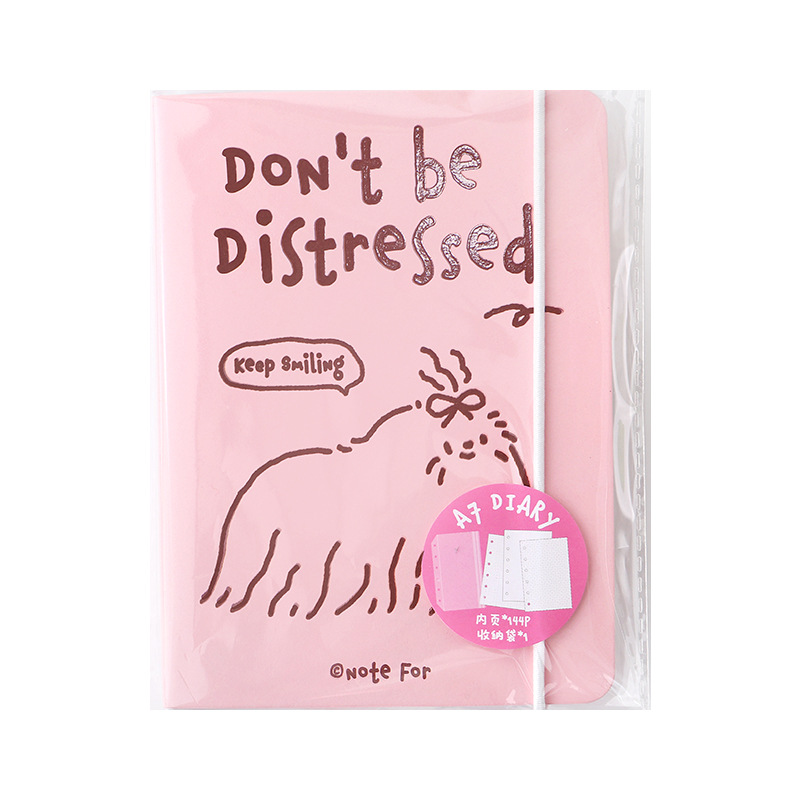 NOTE FOR A7 Libro de manos de hojas sueltas Libro de bolsillo portátil lindo Libro de bolsillo portátil Libro de notas para estudiantes