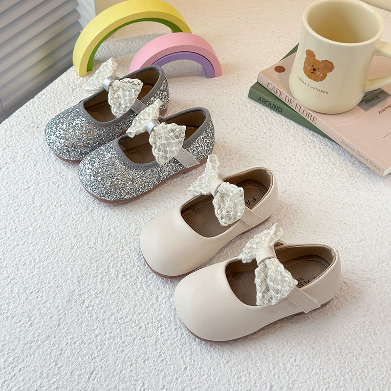 Темперамент модные туфли для девочек Мэри Джейн весной 2025 года корейская новая детская обувь маленькая девочка мягкая подошва удобная обувь для принцессы