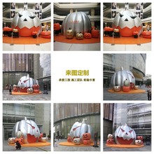 万圣节DP点玻璃钢雕塑大型南瓜树脂摆件商业活动美陈装饰户外布置