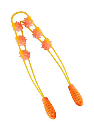 Pull back strip neck and shoulder massager shoulder and cervical vertebra dredging meridians plastic roller back massage artifact wholesale