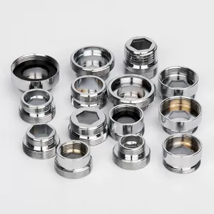 Dəyişən diametrli 4/6 nöqtə/M20/22/24/28/32mm daxili və xarici incə dişli kran adapteri mis