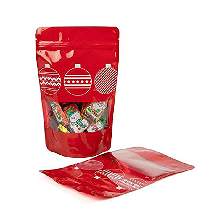 曹县彩印包装袋 自立自封铝箔袋 彩色拉链袋食品包装袋