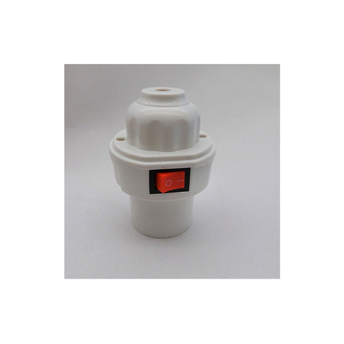 Manufacturer wholesale ceramic screw lamp holder E27 insulated lamp holder with switch two-pole socket suspended lamp holder