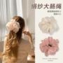 森系百搭纯色网纱扎头绳