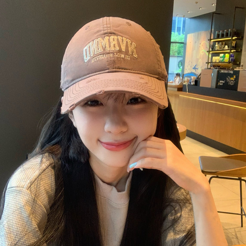 Sombreros de borde ancho, gorras de béisbol de verano para mujeres, nuevos sombreros de algodón coreano profundos y profundos