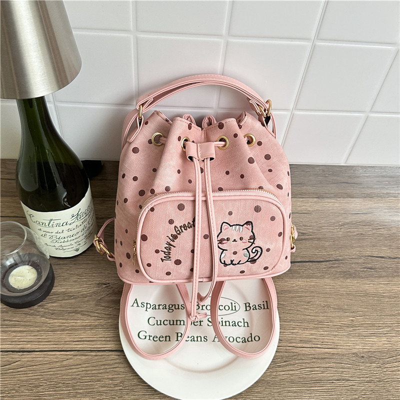 College Style Ladder Point Mochila para mujeres 2026 nueva tendencia de viaje simple bolsa casual universal