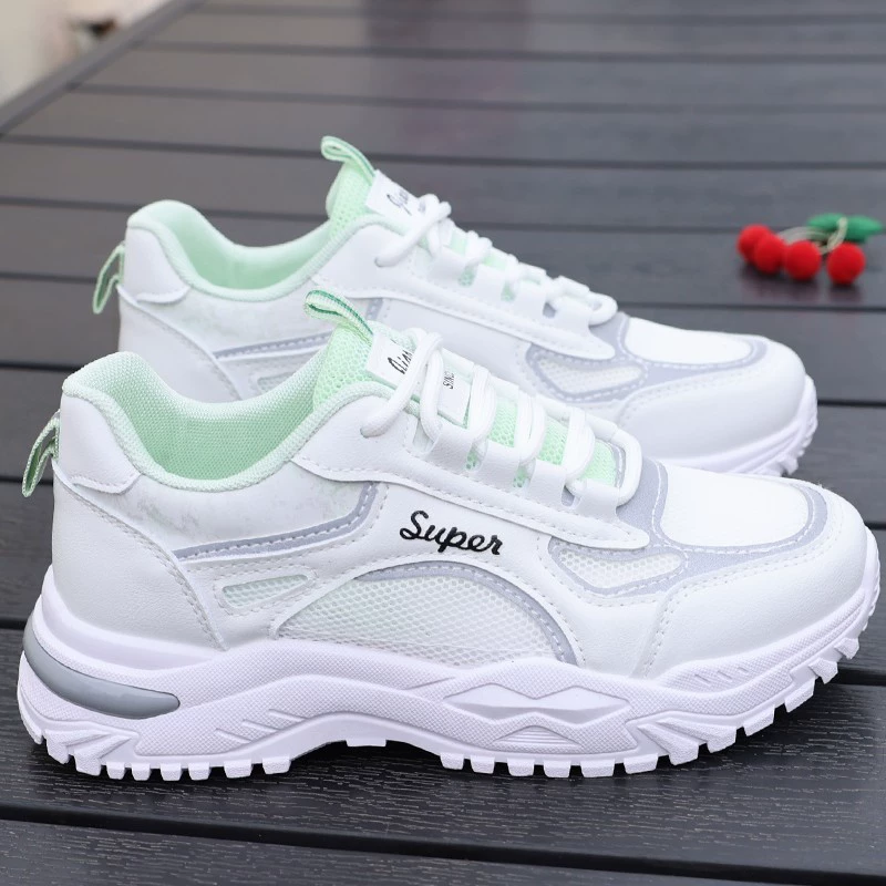 Summer breathable sports shoes, casual footwear, white shoes