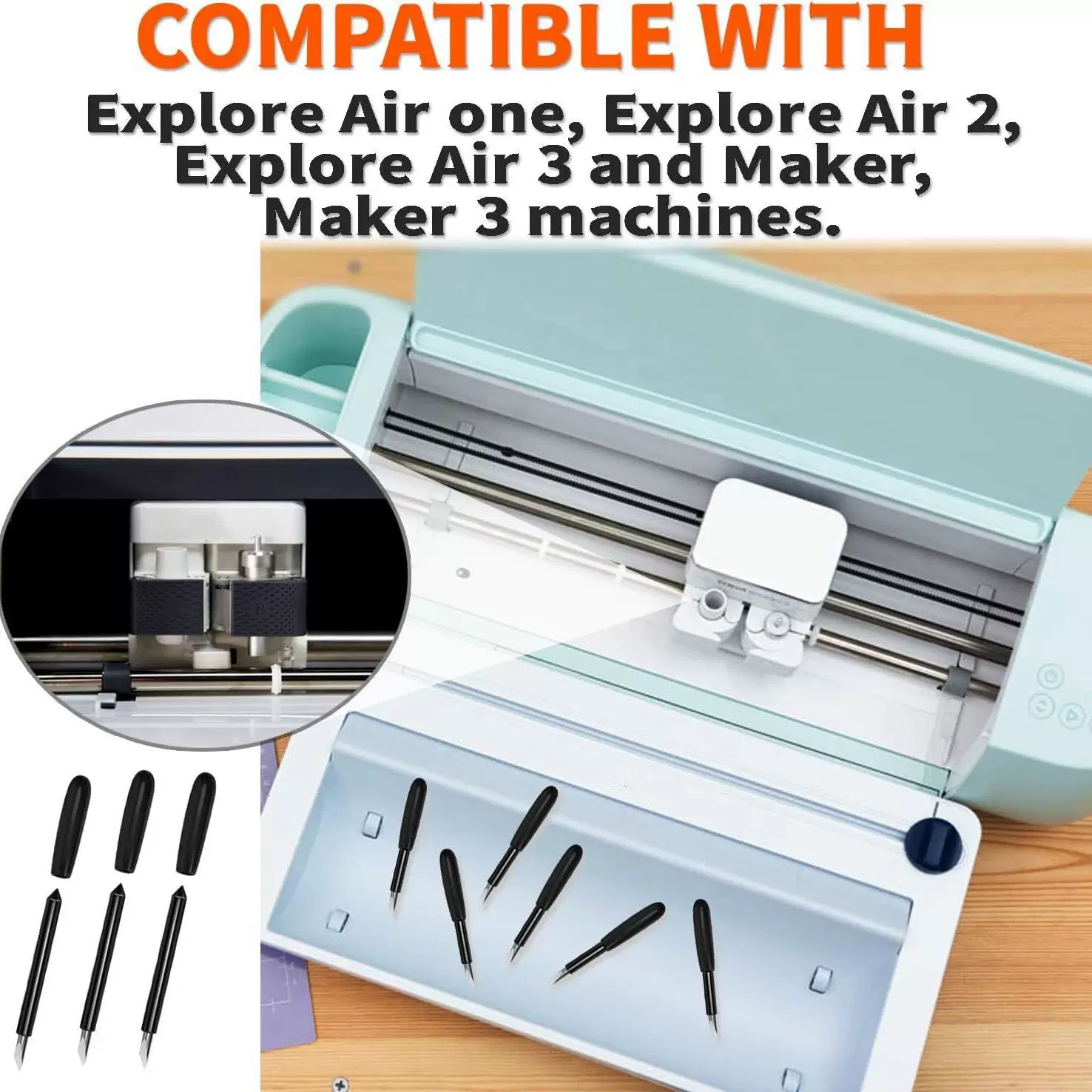 小罗兰刻字刀cricutexplore3卡纸PVCPU膜切切割机切割刀片跨境热