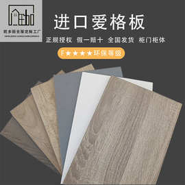 进口爱格板杭州全屋定 制u702双饰面轻奢极简橱柜衣柜门板订 做