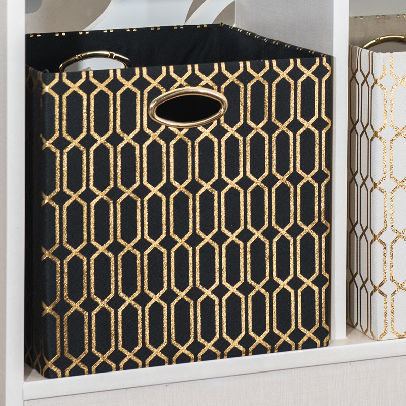 可折叠收纳盒子 新款布艺折叠收纳箱 仿麻可水洗收纳箱家居收纳盒