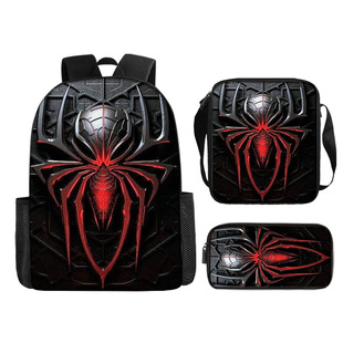 Cross-Border Amazon New Anime Print Primary School Bag Polyester Cartoon Children's Backpack 17inch