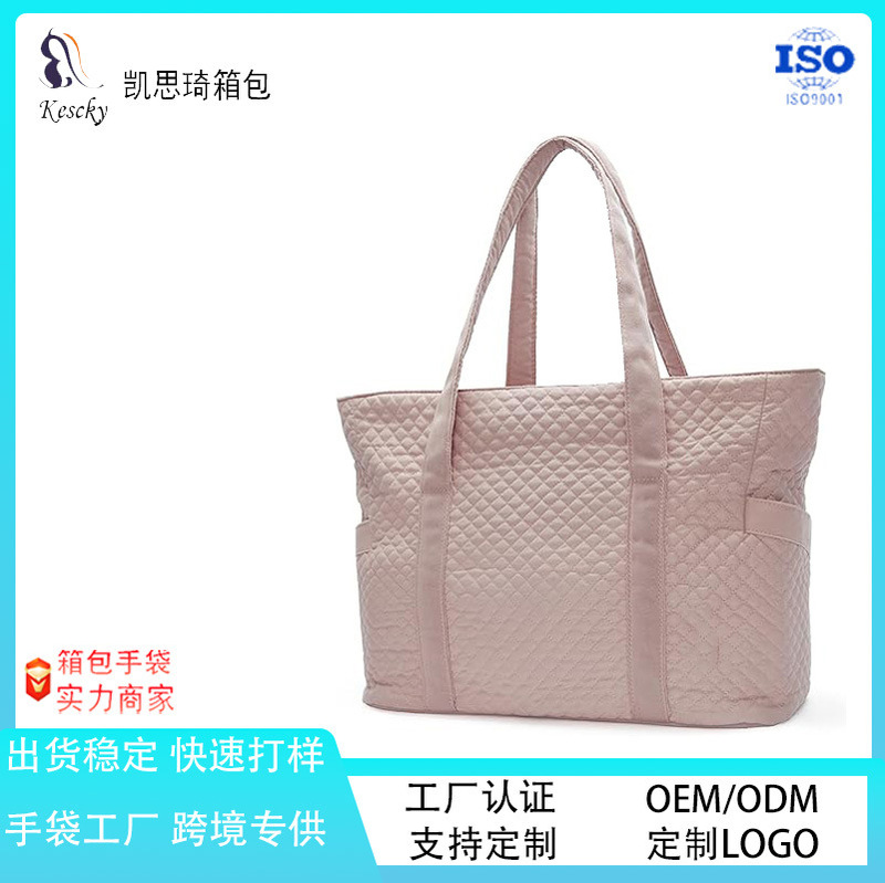 Customized Fashionable Fitness Bag Women's Handbag Travel Shoulder Bag Top Handle with Yoga Mat Buckle Tote Bag