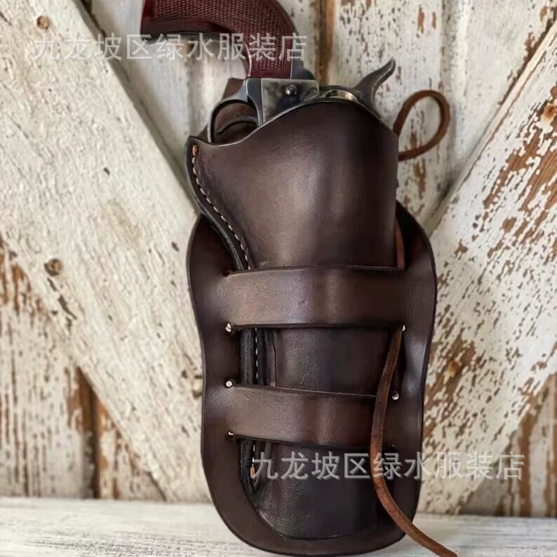 2023 Новая Европейская и американская внешняя торговля Панк средневековая подвесная поясная кобура для пистолета в стиле ретро кожаное желание Amazon Cross Border