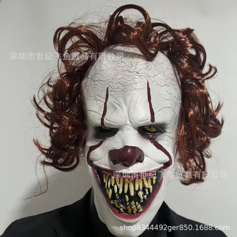 Halloween Soul Broken Clown Mask Cosplay Festival divertido vestido nuevo casco de látex en stock