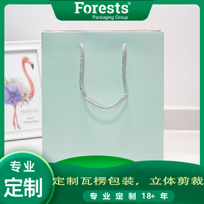 纸袋服装手提袋加厚购物袋牛皮纸袋礼品包装袋印|ru