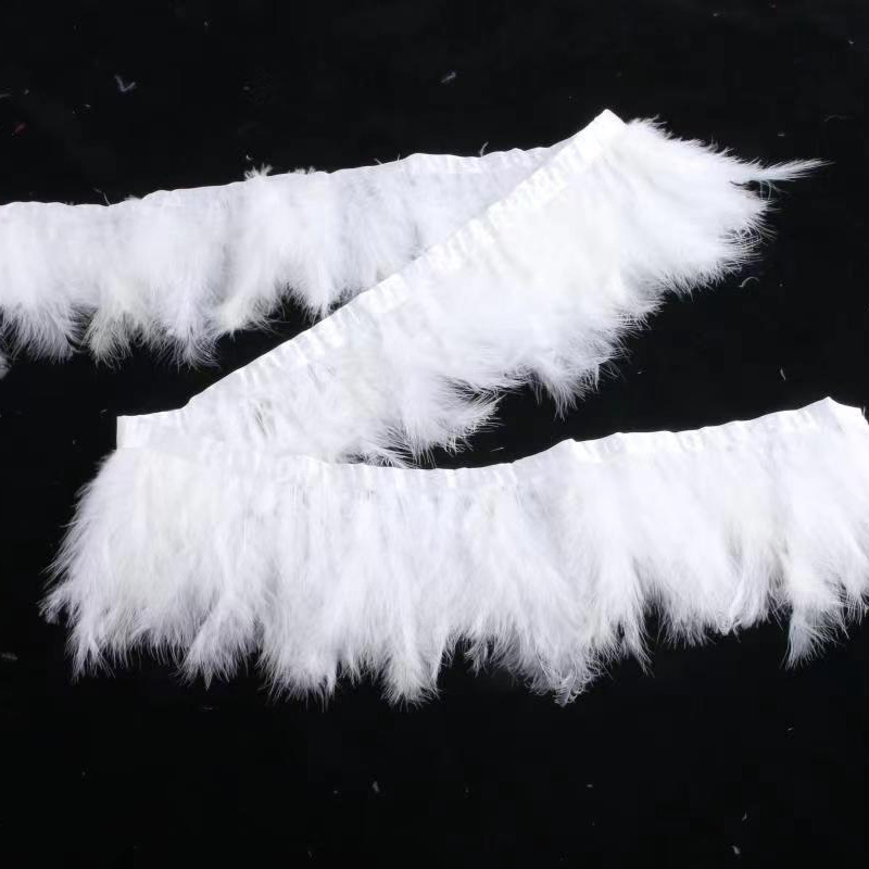 흰색 작은 벨벳 천 벨트 1개 약 2m