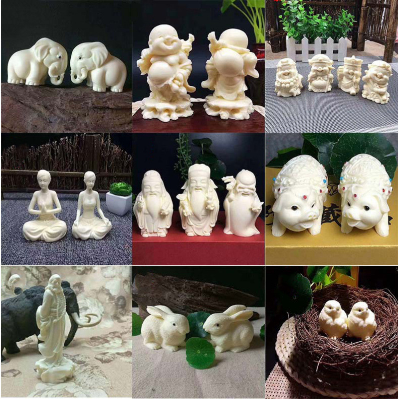 Ivory Fruit Bodhi Craft Gift Ornaments, Various Options Available, Home Accessories, Car Decorations, Cute Pet Q Version Car Ornaments