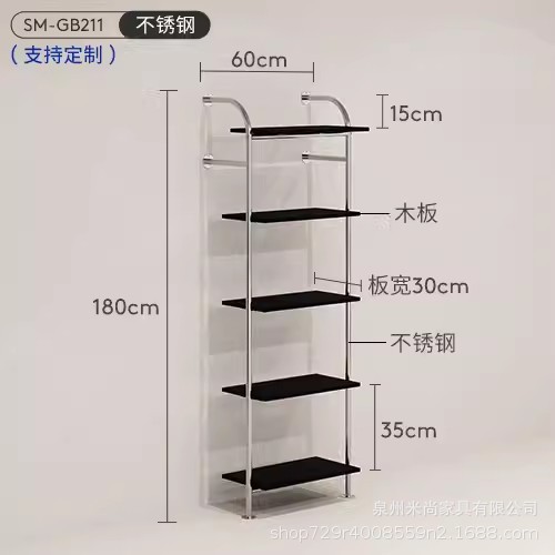 60 * 총 높이 180cm 스테인리스 스틸 5 개 + 목재