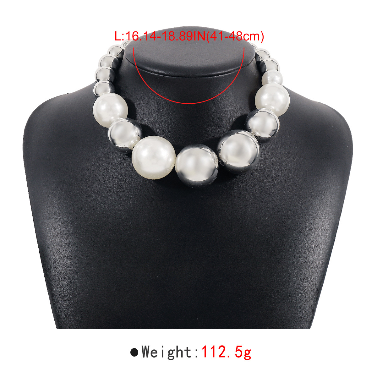 White K necklace